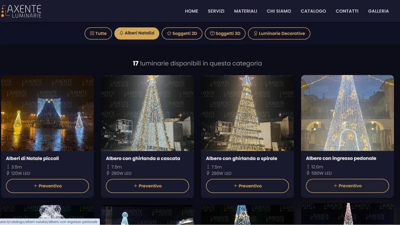 Catalogo luminarie online